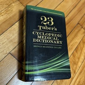 23 Taber’s Cyclopedic Medical Dictionary (Brings Meaning to Life)
